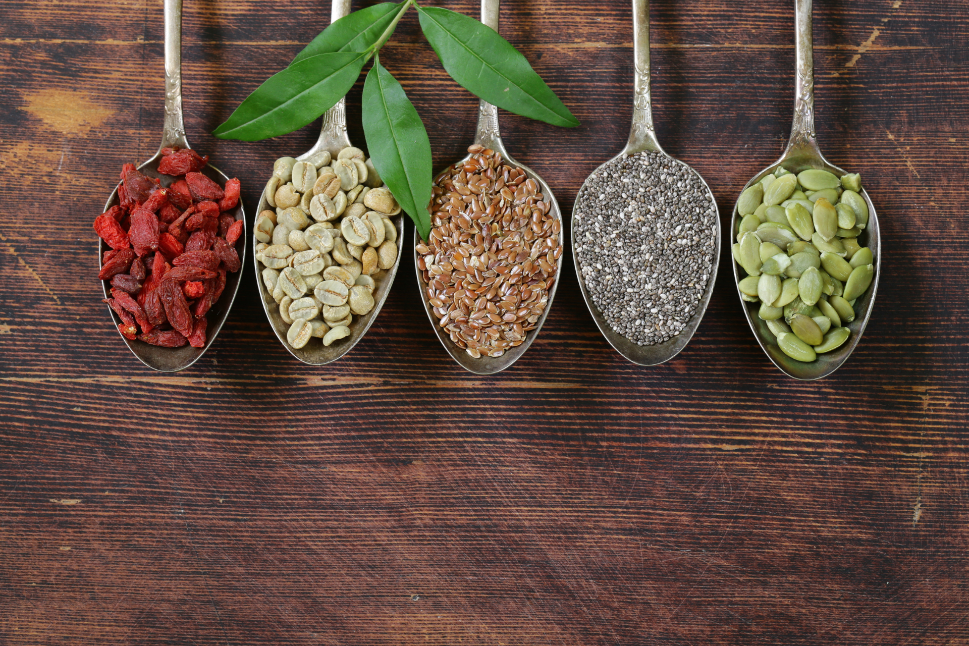 Goji Berry Green Coffee Beans Flaxseed Chia and Pumpkin Seed